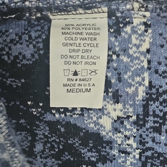 Men's Nature-Inspired Cardigan Sweater - Cream and Black - Picture 6 of 6